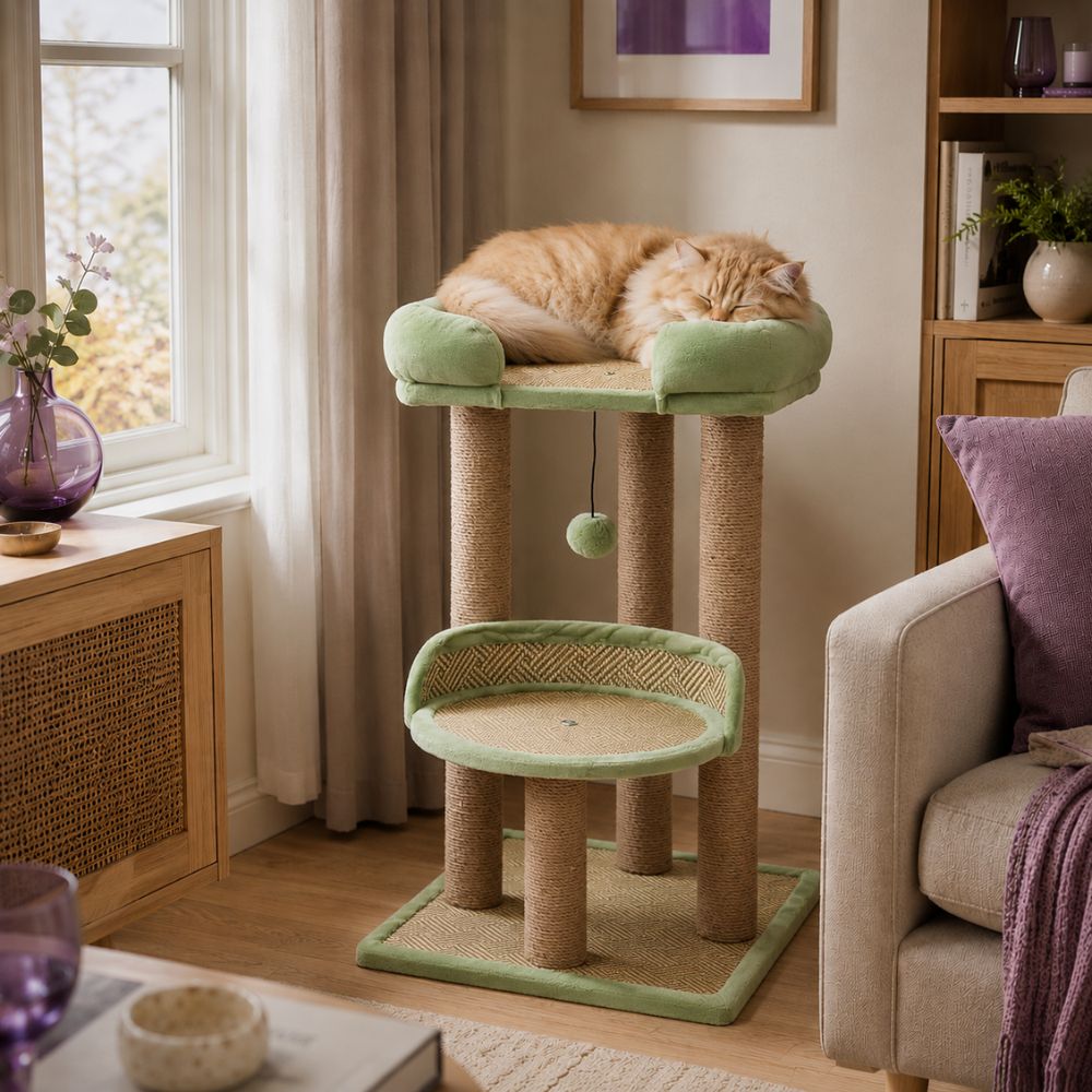Loft Tree premium plush top platform with 360 degree perch for cat naps