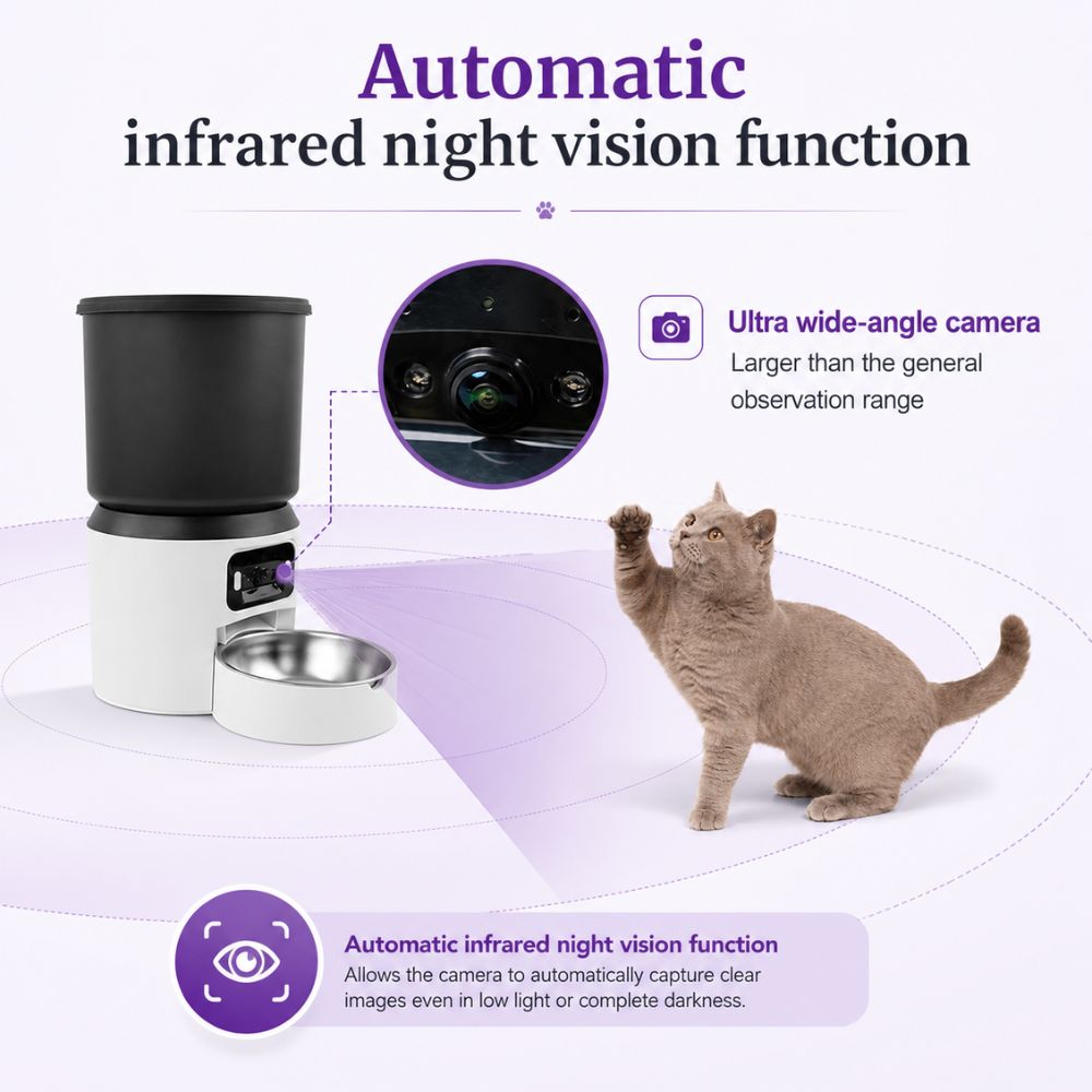 Tuya Smart Life app live camera feed from Feline Maison Camera Feeder