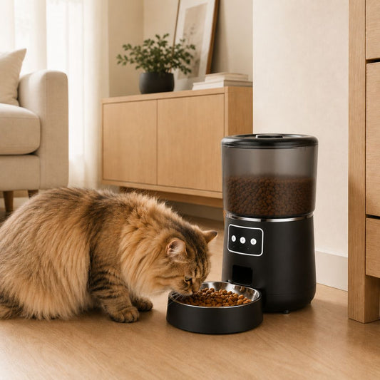 Feline Maison Smart Feeder Wi-Fi automatic cat feeder 4 litre with stainless steel bowl